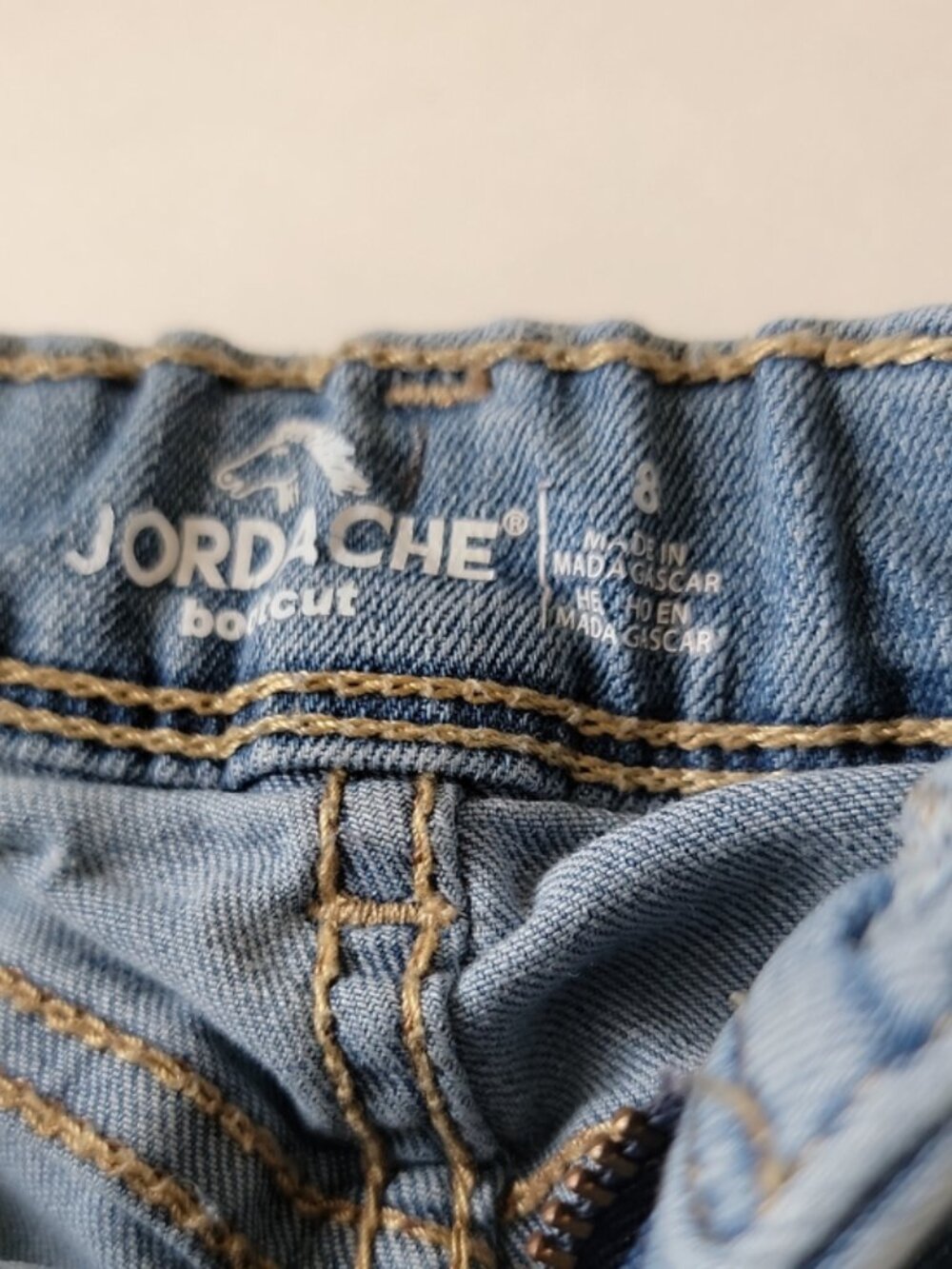 Jordache Girls Bootcut Jeans Light Blue Size 8 Stretch - Picture 4 of 11